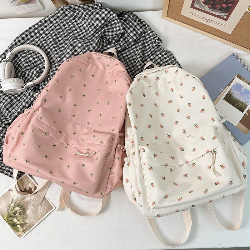 Cross-border cute backpack 2025 cross-border new women's backpack travel light and fresh campus schoolbag - 画像 (3)