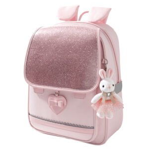 Starlight Ballet Rabbit Backpack Student Backpack with Pendant Pen Bag