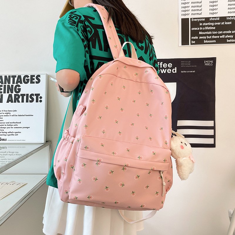 Cross-border cute backpack 2025 cross-border new women's backpack travel light and fresh campus schoolbag - 画像 (5)