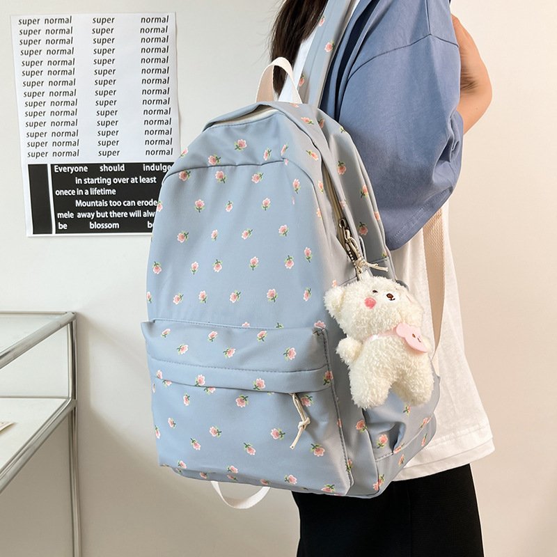 Cross-border cute backpack 2025 cross-border new women's backpack travel light and fresh campus schoolbag - 画像 (6)