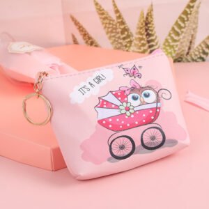 Factory direct supply exquisite owl print coin purse personalized small portable zipper opening coin purse wholesale