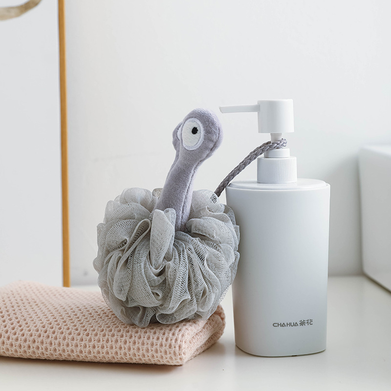 Cartoon snail bath flower advanced female bath artifact bath ball dual-purpose bathroom foaming net cute bath flower ball - 画像 (6)