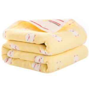 110*110cm pure cotton six-layer gauze bath towel Class A non-fluorescent children's baby gauze bath towel baby blanket