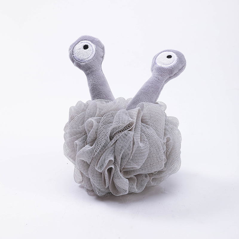 Cartoon snail bath flower advanced female bath artifact bath ball dual-purpose bathroom foaming net cute bath flower ball - 画像 (4)