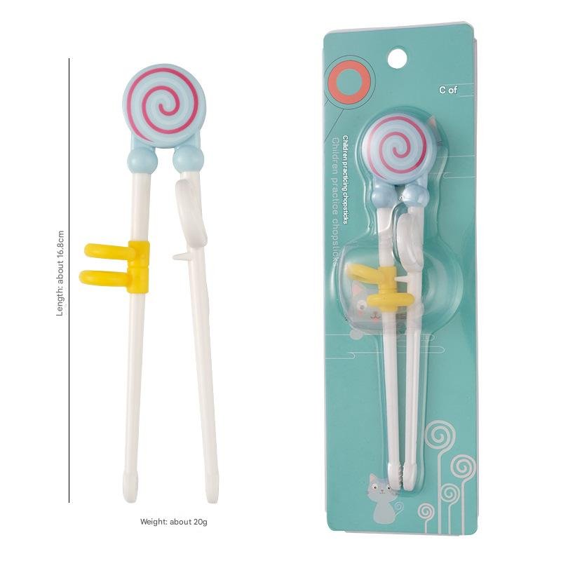 Baby eating training chopsticks Infant cartoon learning chopsticks Children's correction practice chopsticks mother and baby feeding tableware - 画像 (5)