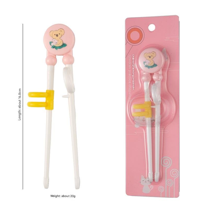 Baby eating training chopsticks Infant cartoon learning chopsticks Children's correction practice chopsticks mother and baby feeding tableware - 画像 (4)